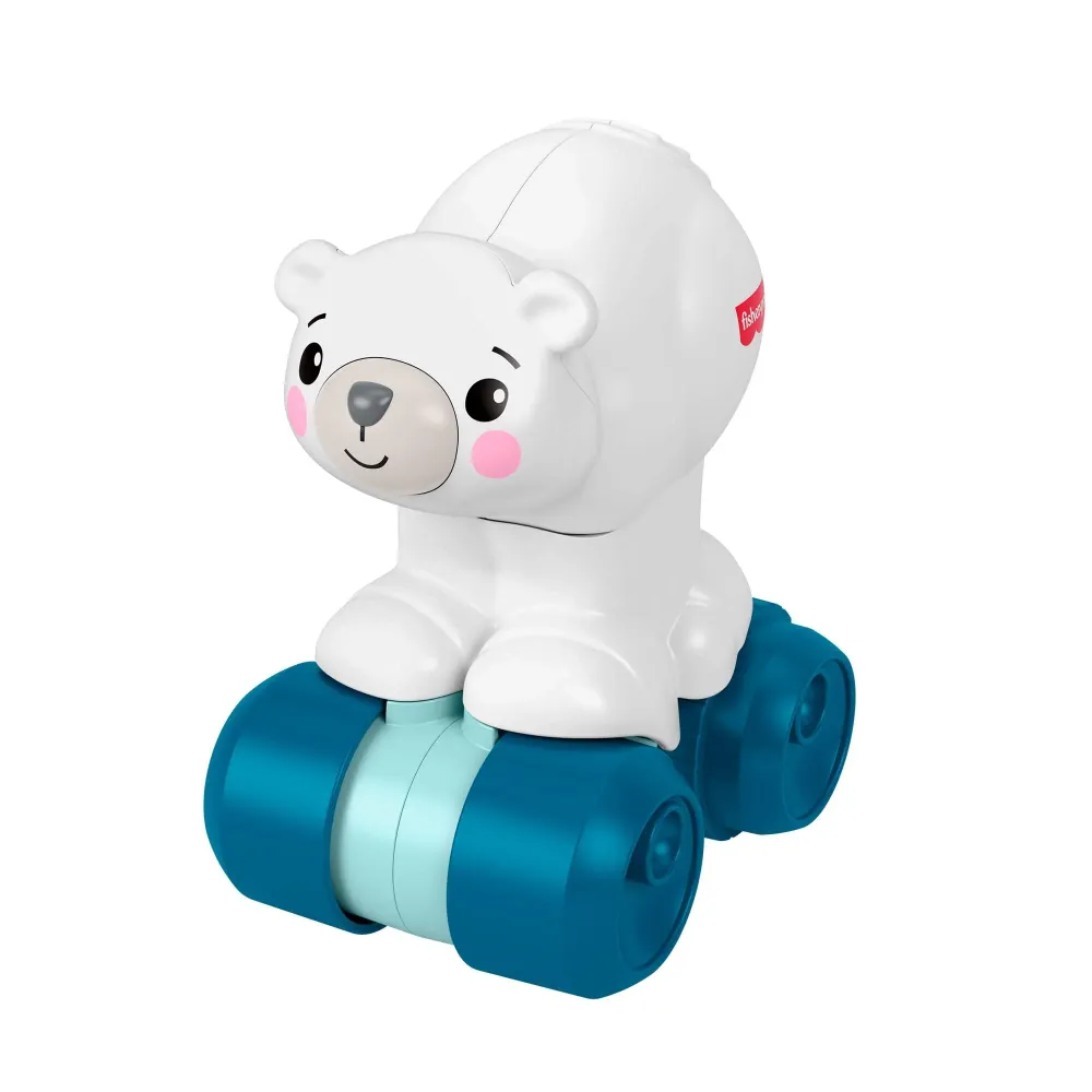 Babyleke Polarbjørn På Hjul Krabbing, Trykk-og-kjør – Fisher-Price JDL63
