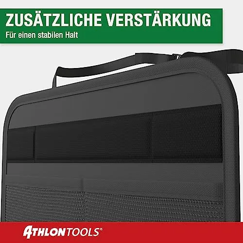 Setebeskytter Bilstol med ryggbeskytter, lommer og vannavvisende belegg, svart – ATHLON TOOLS