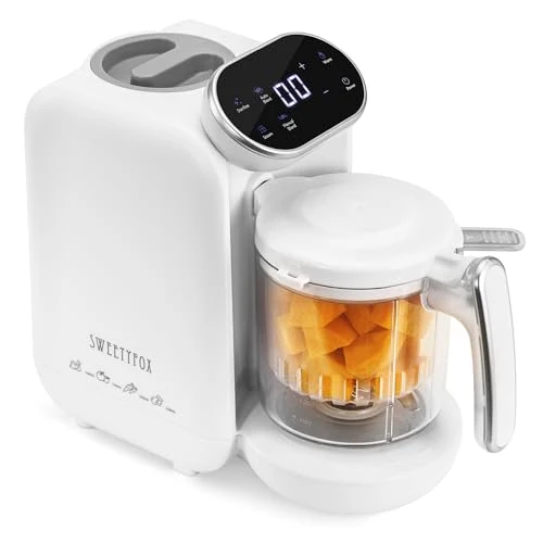 Baby Food 25x12,5x30cm 7-i-1 Med Dampkoker Og Blender Sweety Fox