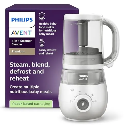 Babymatmaskin 4-i-1 med dampkoker, blender, oppvarming og tining AVENT SCF883/01