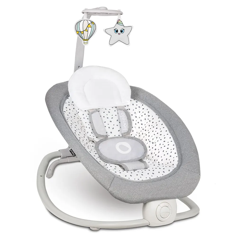 Baby Rocker Med Vibrasjon, Melodier Og Leker 0–9kg Lionelo Pascal