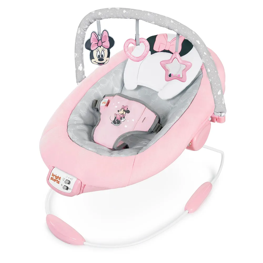 Baby Rocker Med Vibrasjon, Musikk Og Minnie-leker – Bright Starts