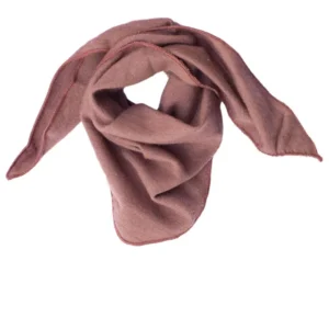 Babyskjerf Trekant 70% Ull 30% Silke 60x30cm Mauve Lilano