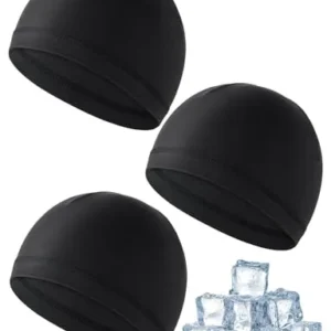 Barnecaps Sommer 3‑pakke I Is-silke, Svart Unisex One Size – 2cm Becellen