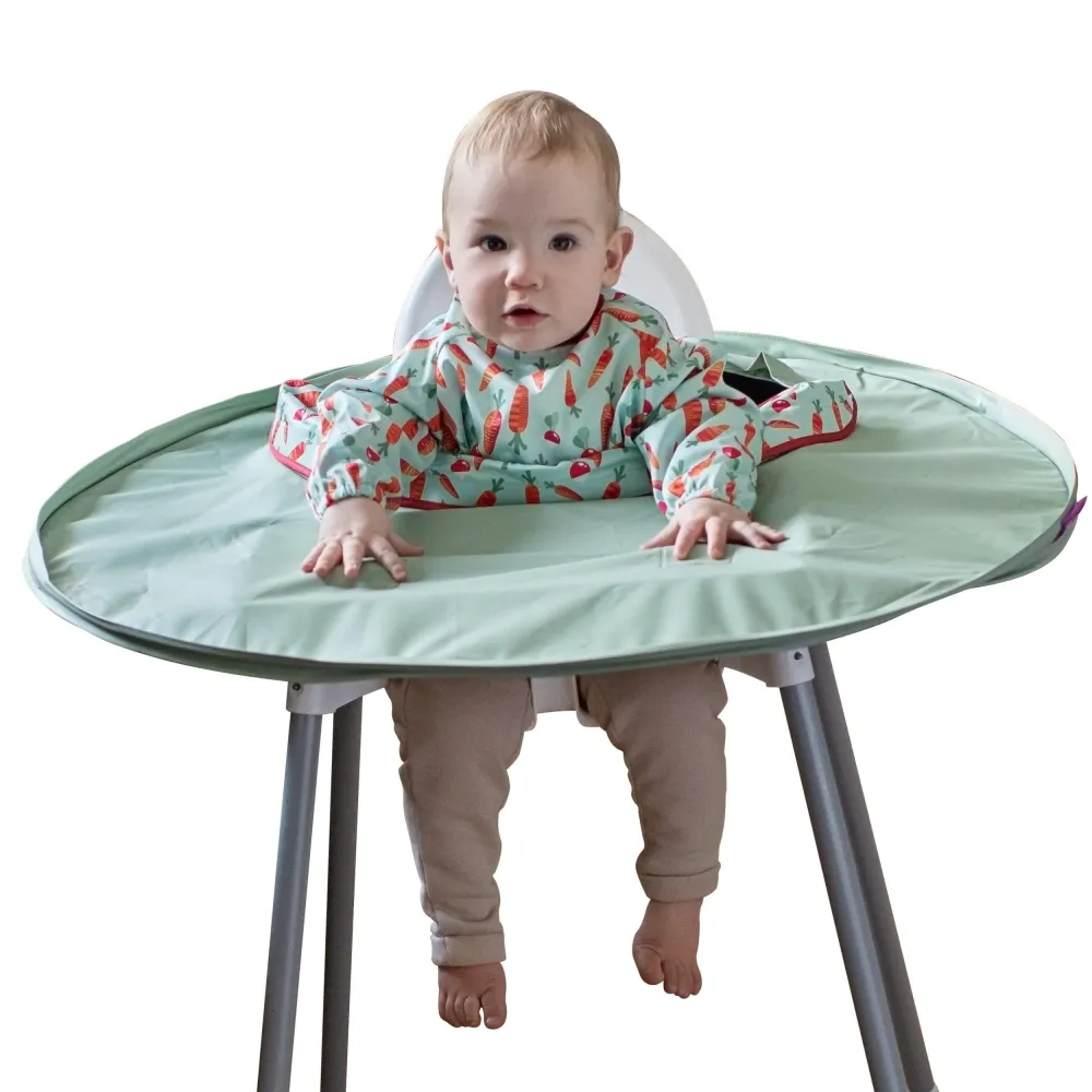 Smekke Med Ermer Og Matetralle Baby, Vanntett Sett – Tidy Tot