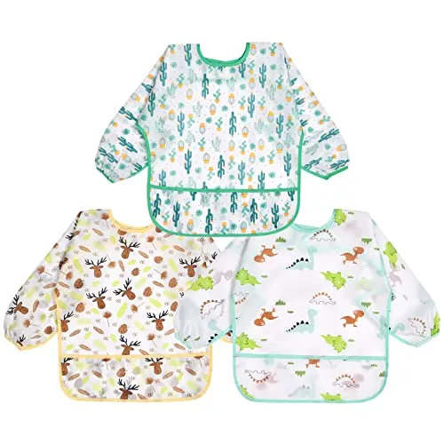 Smekke Med Ermer, Vanntett Unisex 6–36 Mnd, Stor Lomme – Vicloon