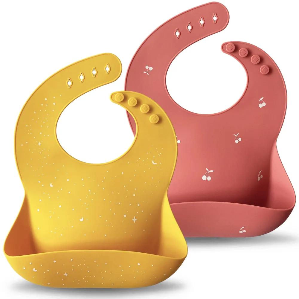 Smekke Silikon Baby, Vanntett Og Justerbar 2‑pakning Moonkie