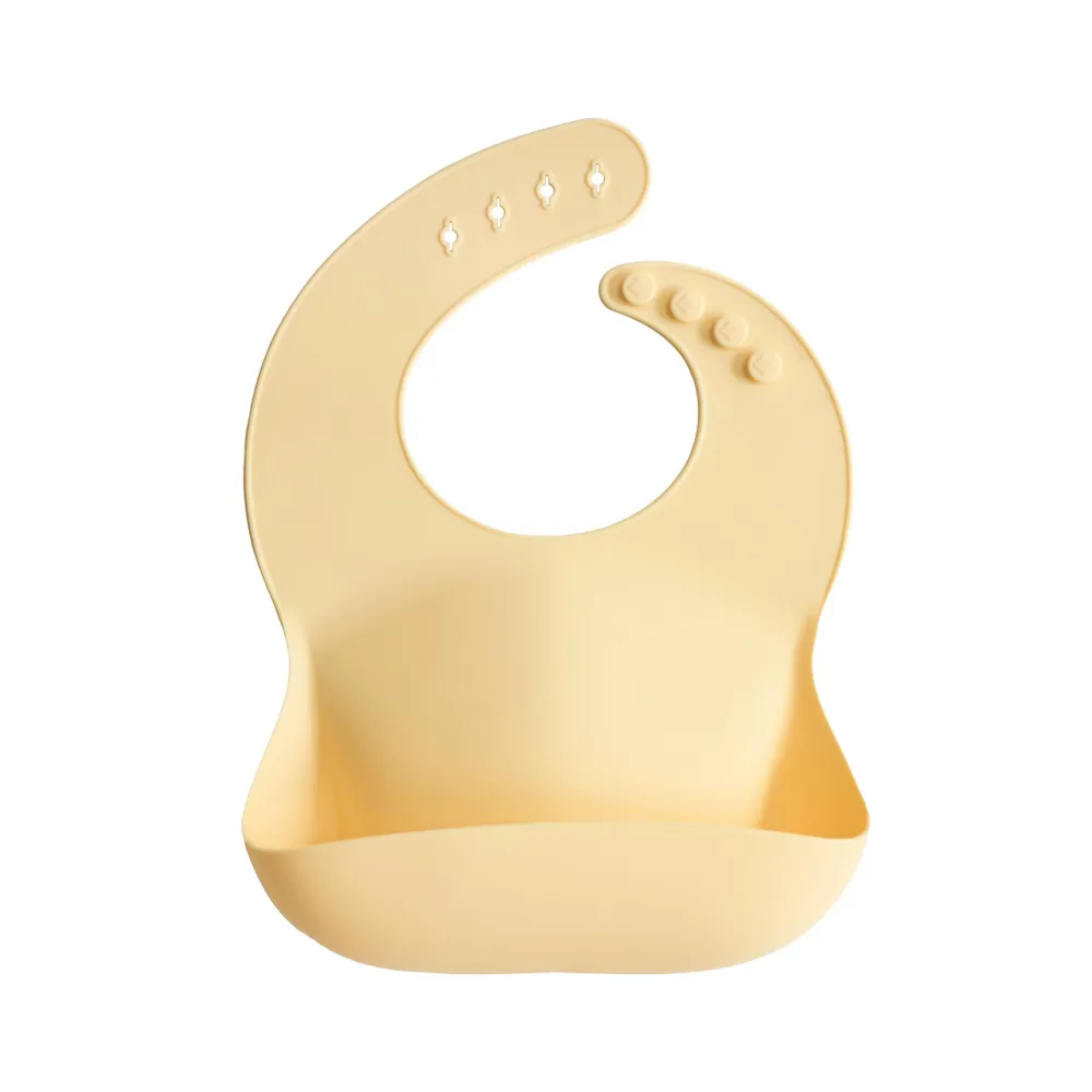Smekke Silikon, Justerbar Og Vanntett Med Dyp Lomme, BPA-fri – Mushie 100