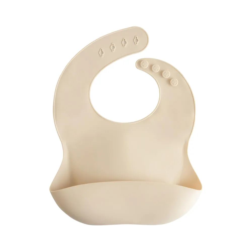 Smekke Silikon Med Dyp Lomme, Justerbar Og Vanntett, BPA-fri – Mushie 100