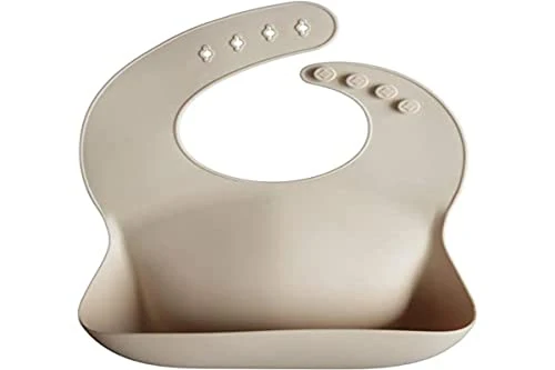 Smekke Silikon Med Dyp Lomme, Justerbar Og Vanntett, BPA-fri – Mushie 100