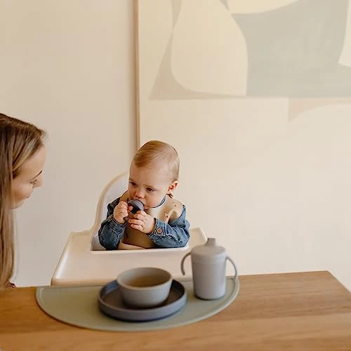 Smekke Silikon Med Lomme, Vanntett Og Justerbar, Rakettmotiv, Mushie