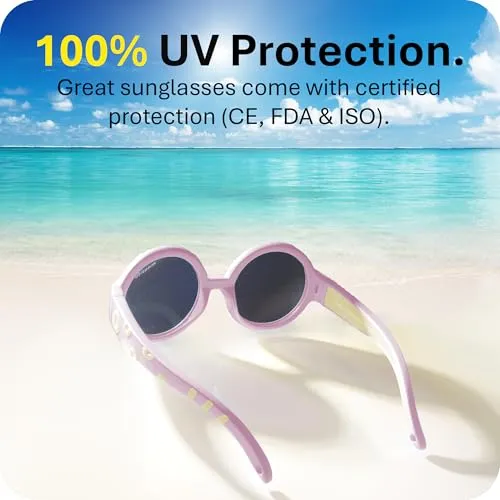 Solbriller Barn 6–24 Mnd, 100 % UV-beskyttelse, Unisex – Mausito 6-24