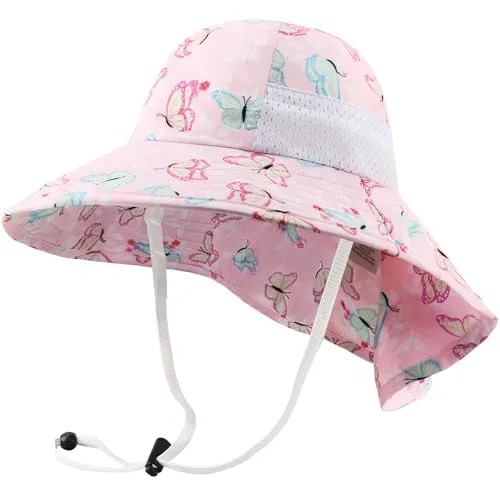 Solhatt Baby Barn Med Bred Brem Og UPF 50+ Justerbar Bucket – DRESHOW