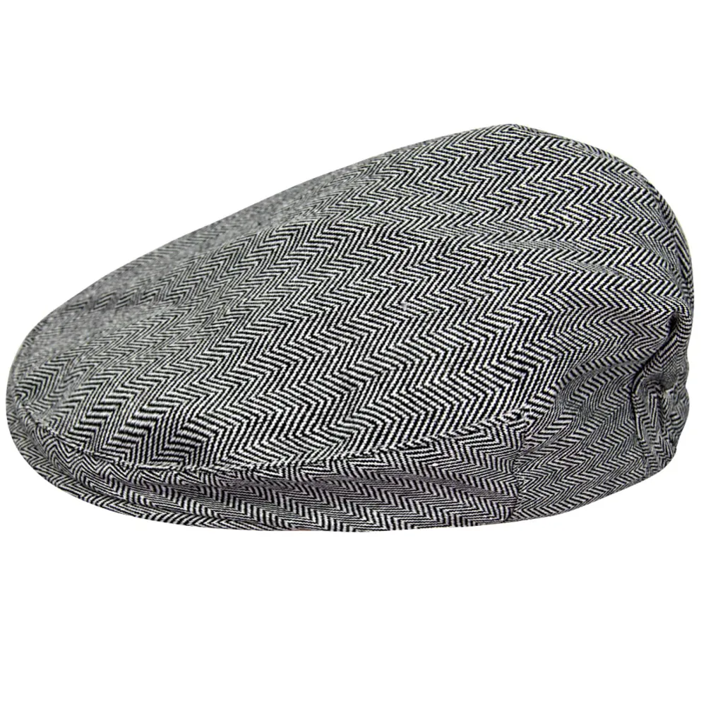 Barnecaps Vintage Til Baby Gutt, Herringbone Stil – Mintgreen