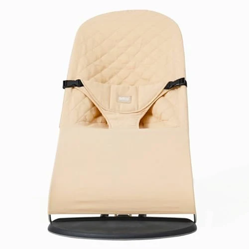 Babygynge Trekk til, kompatibelt med BabyBjörn Balance Soft/Bliss, beige bomull – belltop C005