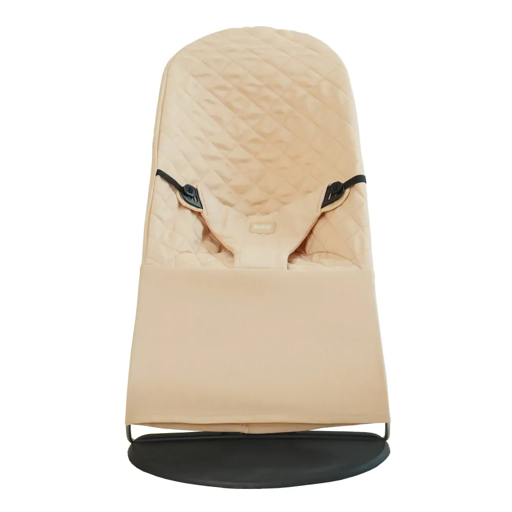 Babygynge-trekk kompatibelt med BabyBjörn Bliss/Balance Soft, beige polibomull – belltop C003