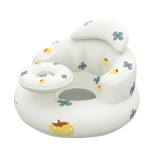 Babystol Oppblåsbar Med 19x16,61x4,8cm Innebygd Pumpe Og Ryggstøtte