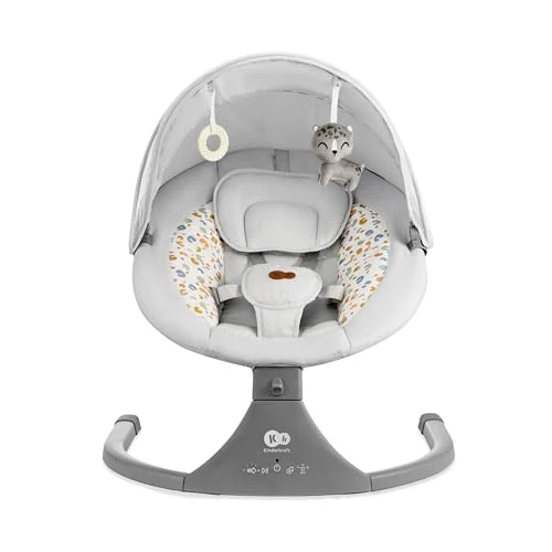 Baby Rocker elektrisk 2-i-1,5 hastigheter, 12 melodier, mørkegrå sklep kk Kinderkraft LUMI 2