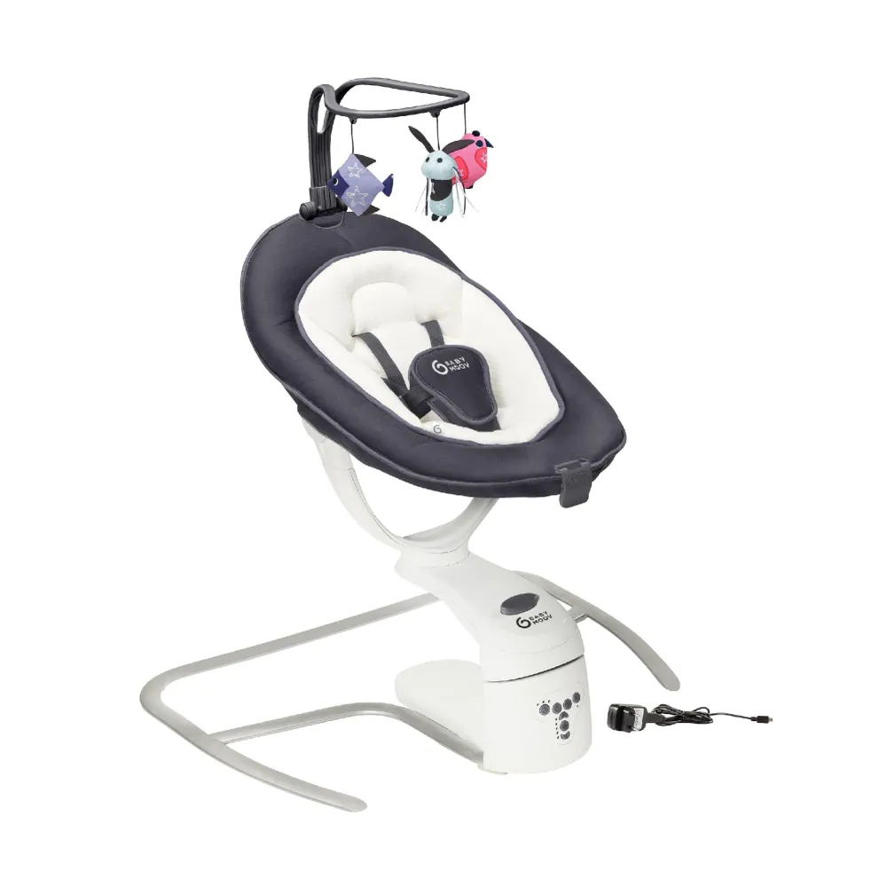 Baby Rocker Med Automatisk Vugge Og 360° Sete Babymoov Swoon Motion Zinc