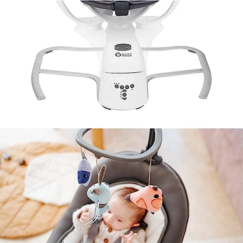 Baby Rocker Med Automatisk Vugge Og 360° Sete Babymoov Swoon Motion Zinc