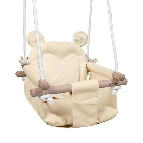 Babyhuske 6–36 Mnd, Tre/bomull, Opptil 60kg, Beige – TULANO Hop