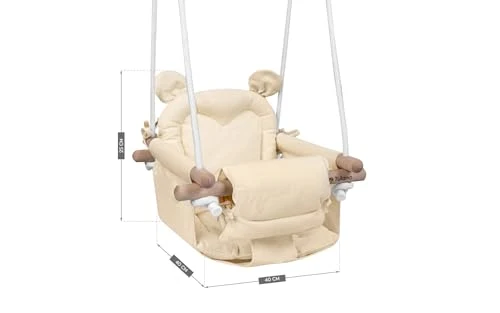 Babyhuske 6–36 Mnd, Tre/bomull, Opptil 60kg, Beige – TULANO Hop