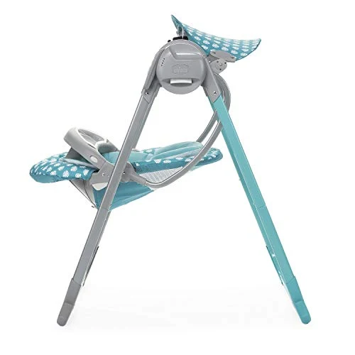 Babyhuske elektronisk 0–6 mnd 9kg turkis med fjernkontroll Polly Swing Up Chicco