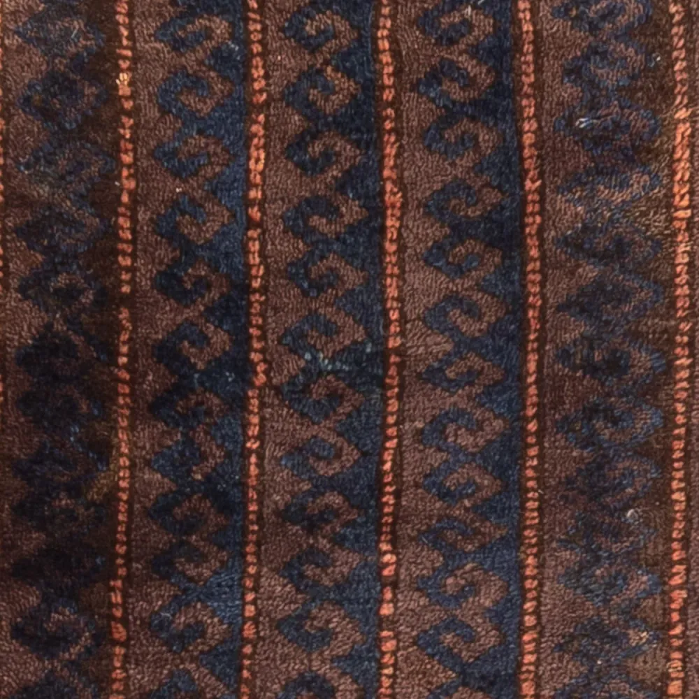Afghansk teppe - 100 x 61 cm - brun
