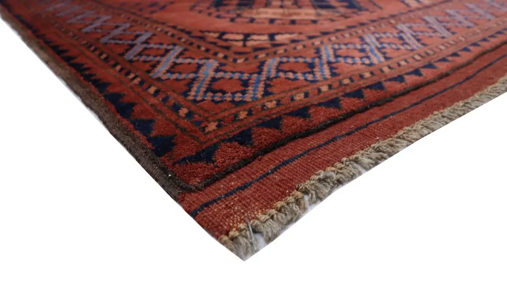 Afghansk teppe - 120 x 92 cm - rød
