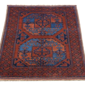 Afghansk teppe - 124 x 90 cm - rød