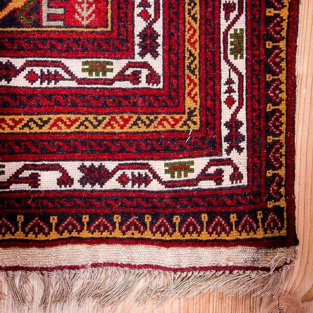 Afghansk teppe - 145 x 92 cm - blå
