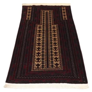 Afghansk teppe - 150 x 95 cm - mørk rød
