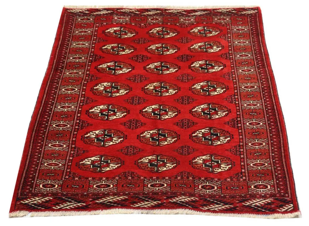 Afghansk teppe - 152 x 118 cm - rød