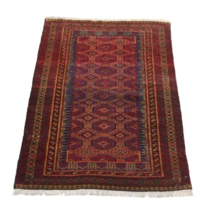 Afghansk teppe - 152 x 95 cm - rød