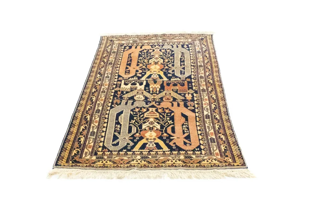 Afghansk teppe - 153 x 87 cm - blå