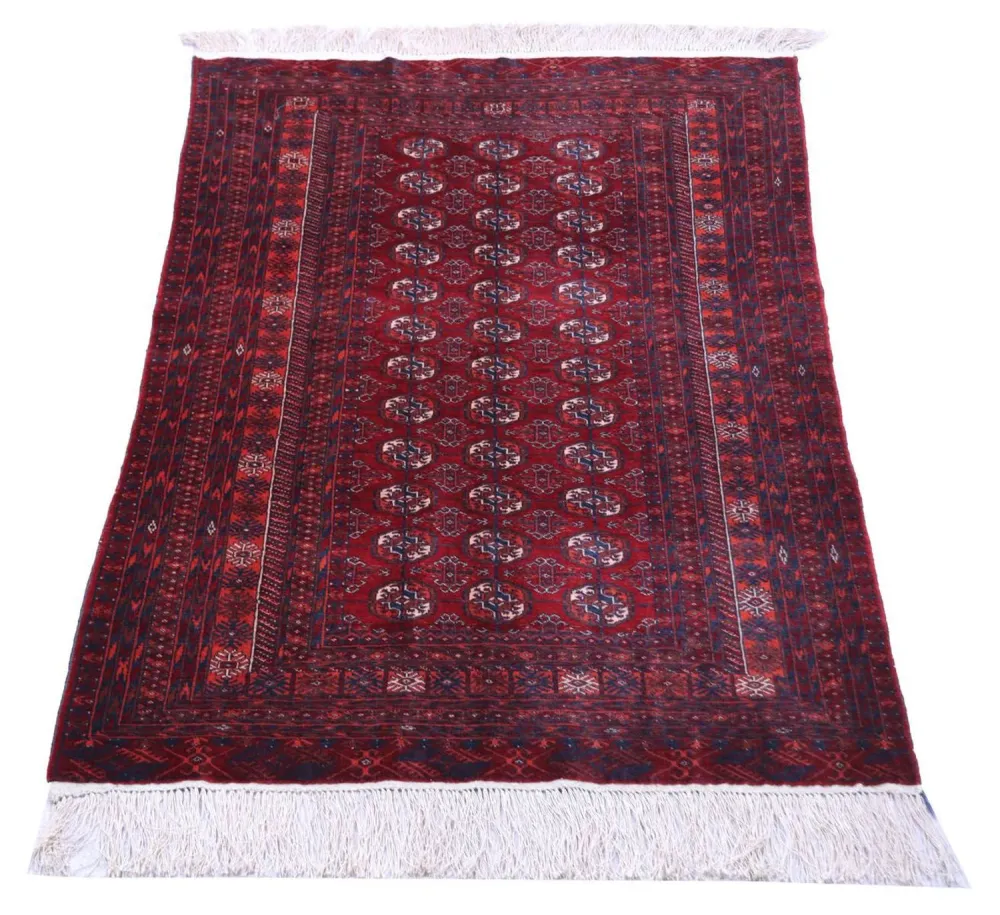 Afghansk teppe - 169 x 113 cm - mørk rød