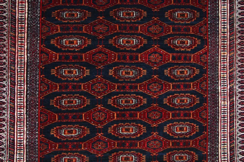 Afghansk teppe - 177 x 133 cm - blå