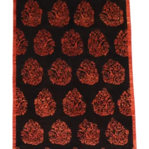 Afghansk teppe - 180 x 127 cm - mørk rød