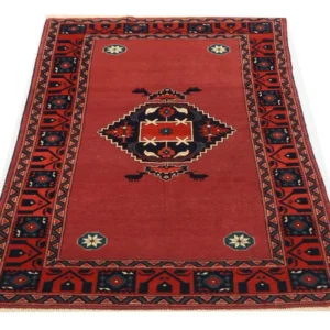 Afghansk teppe - 190 x 129 cm - rød