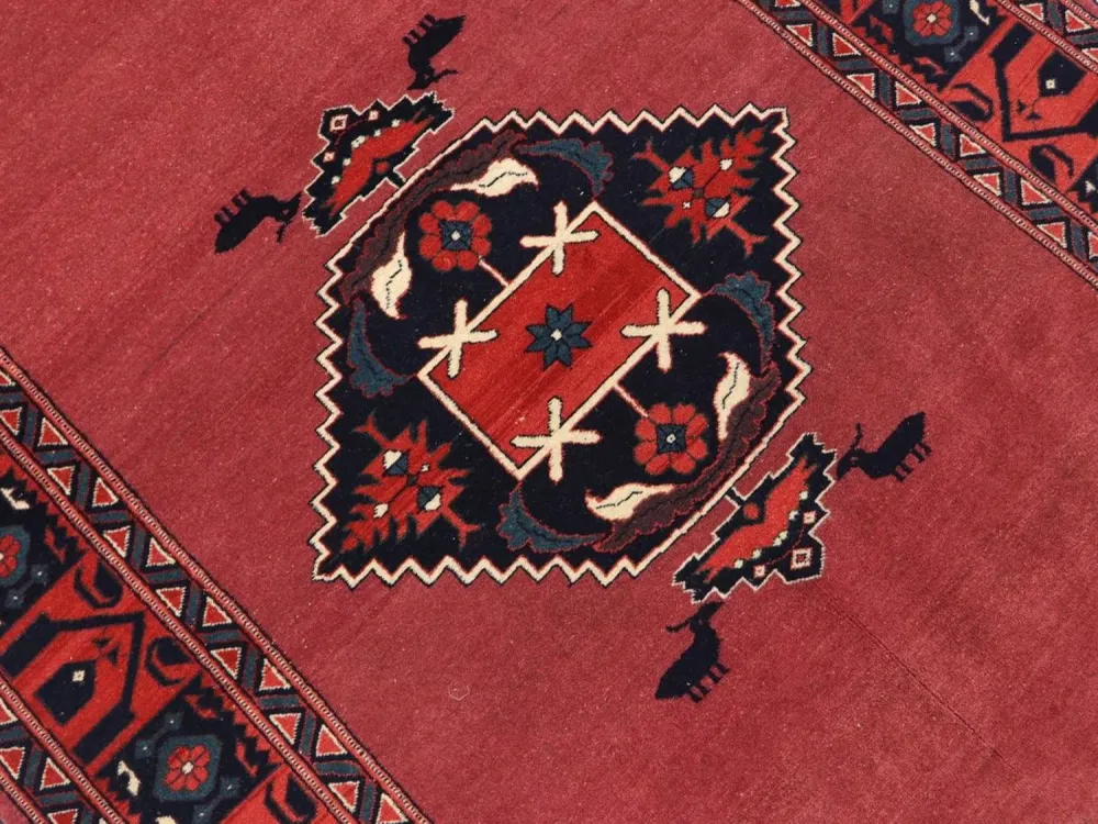 Afghansk teppe - 190 x 129 cm - rød