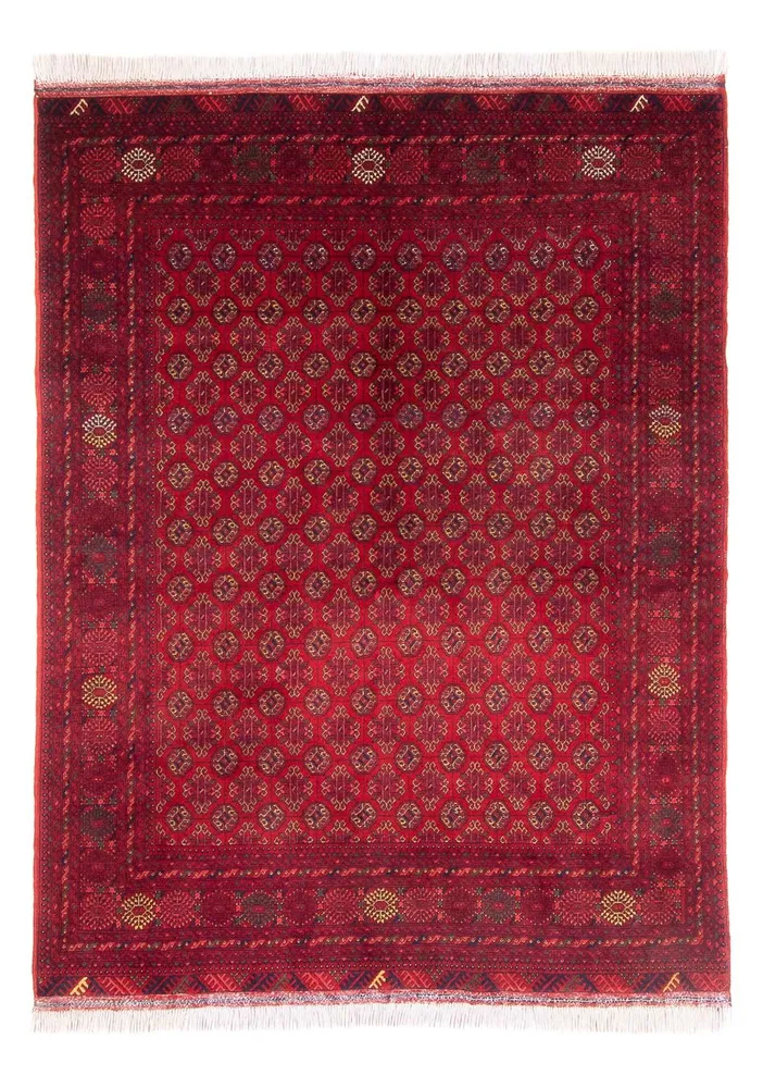 Afghansk teppe - 193 x 148 cm - rød