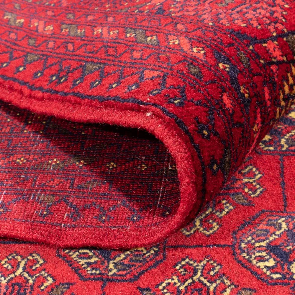 Afghansk teppe - 193 x 148 cm - rød