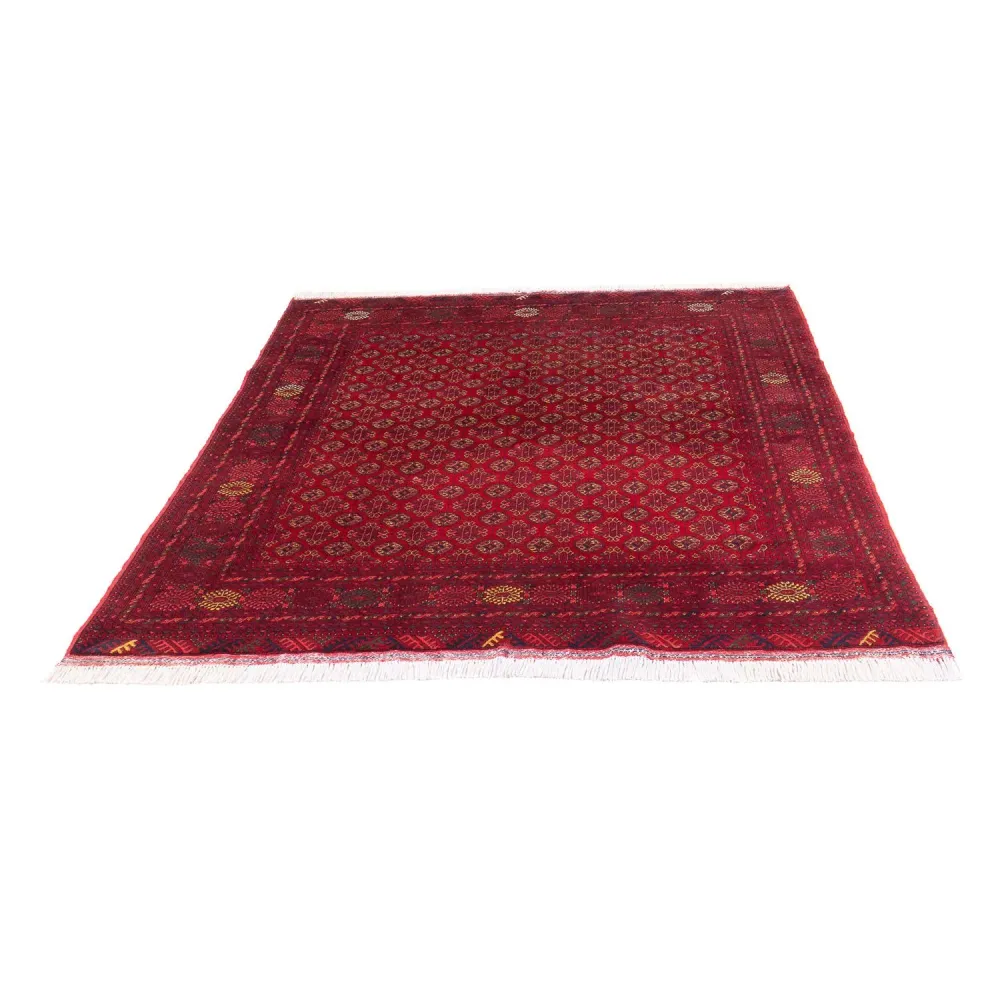 Afghansk teppe - 193 x 148 cm - rød