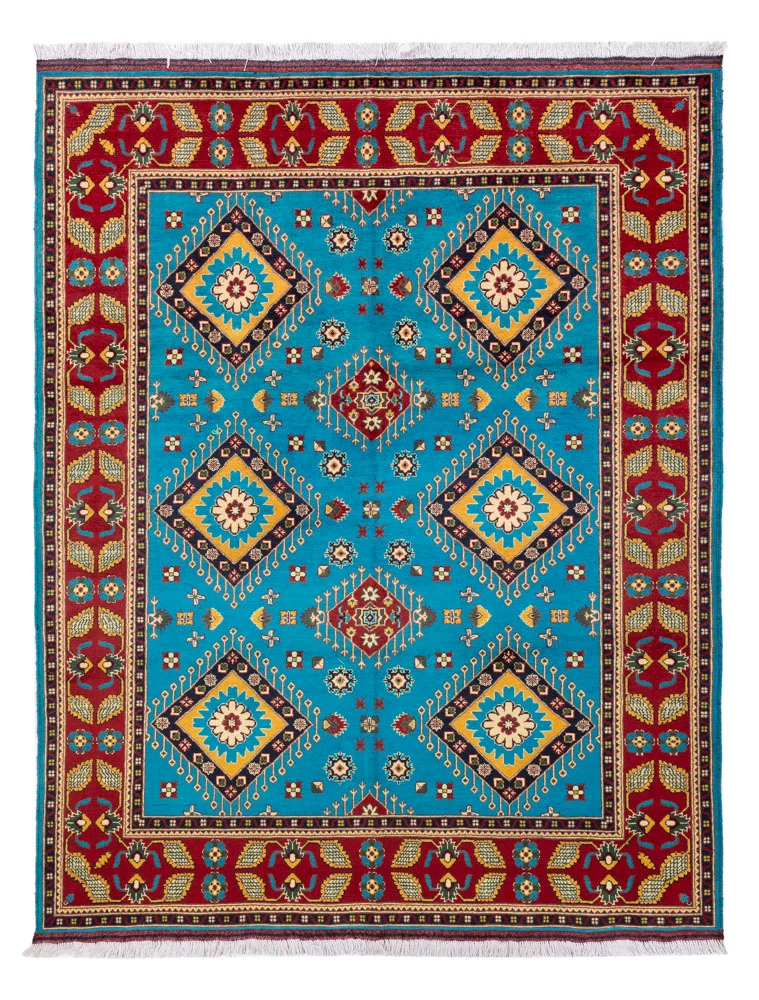 Afghansk teppe - 195 x 150 cm - blå