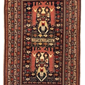 Afghansk teppe - 196 x 122 cm - blå