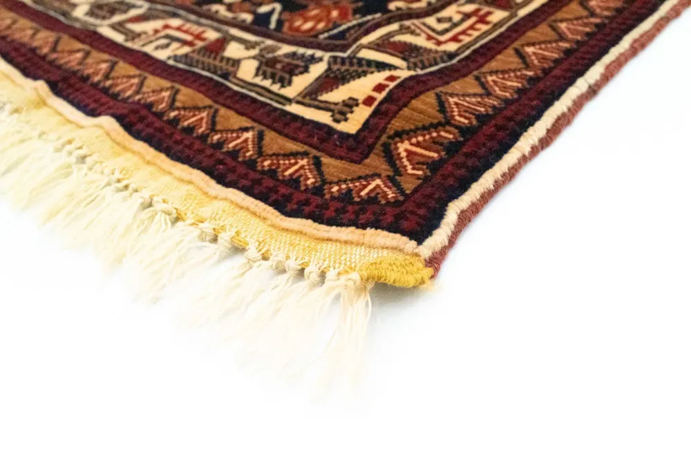 Afghansk teppe - 196 x 122 cm - blå