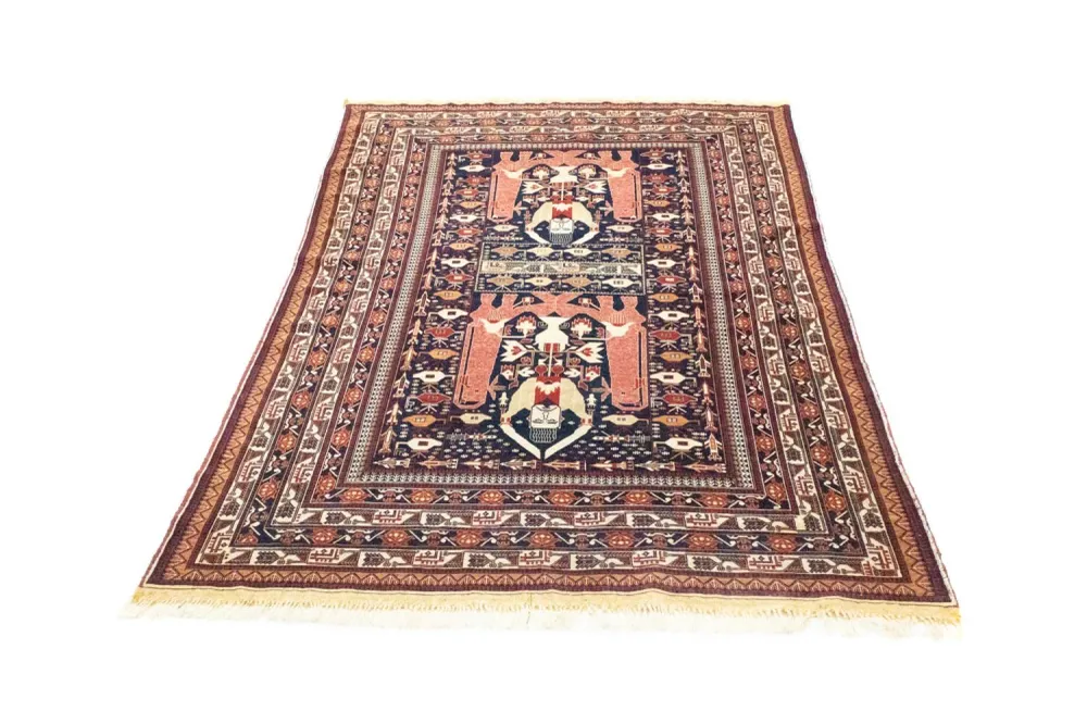 Afghansk teppe - 196 x 122 cm - blå