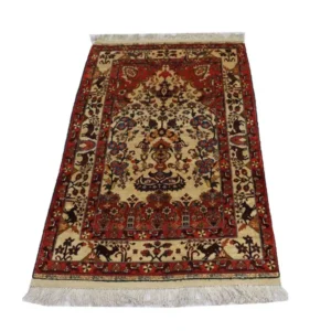 Afghansk teppe - 197 x 113 cm - beige