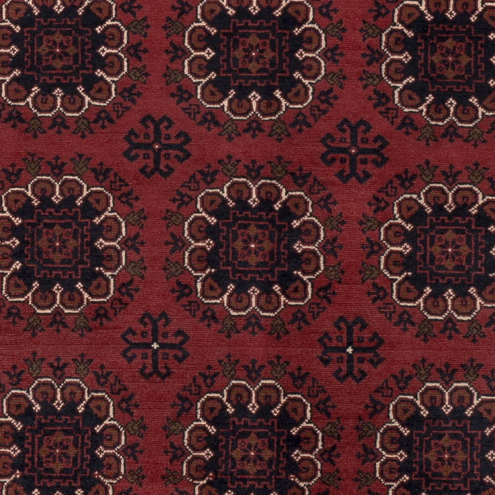 Afghansk teppe - 197 x 151 cm - rød