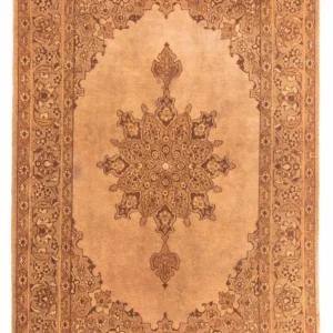 Afghansk teppe - 213 x 150 cm - mørk beige